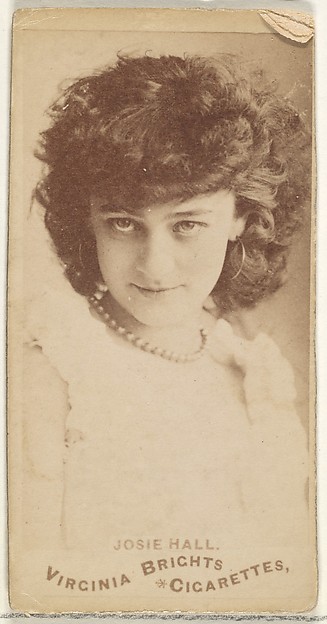 Allen & Ginter, Josie Hall, from the Actors and Actresses series (N45, Type 1) for Virginia Brights Cigarettes