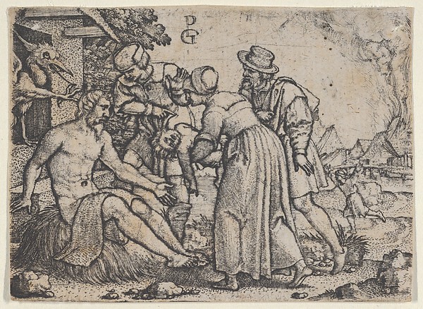 Georg Pencz, The Persecution of Job
