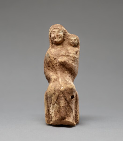 Unknown, Statuette of a Woman Holding a Young Child in Her Left Arm