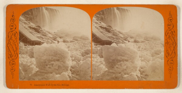 George E. Curtis, American Fall from Ice Bridge [Niagara Falls, New York]