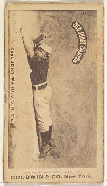 Goodwin & Company, John Montgomery Ward, Captain and Shortstop, New York, from the Old Judge series (N172) for Old Judge Cigarettes