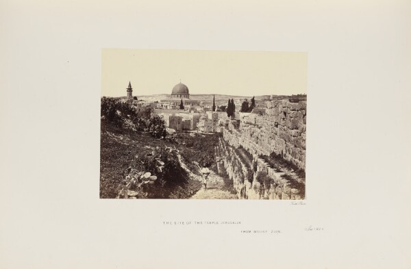 Francis Frith, The Site of the Temple Jerusalem from Mount Zion