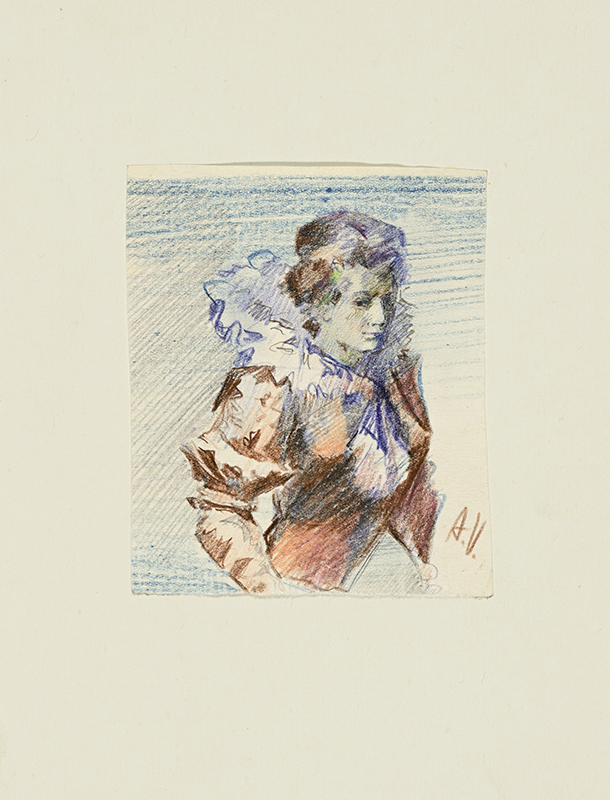 Ado (autor) Vabbe, female half figure
