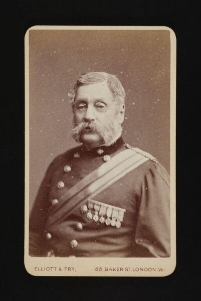Elliott & Fry, A portrait of a man in military uniform