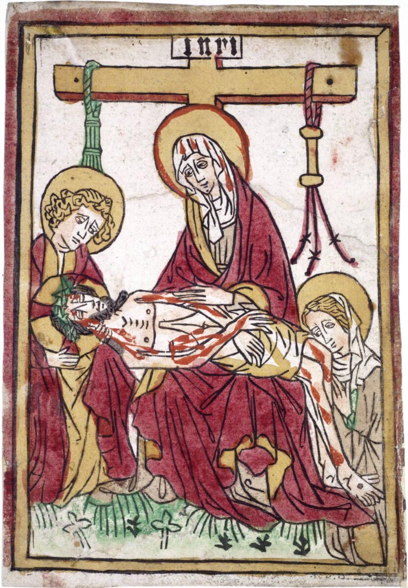Anonym, Die Pietà mit Johannes und Magdalena