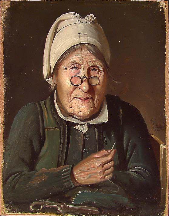 Knud Baade, Portrait of an old Woman