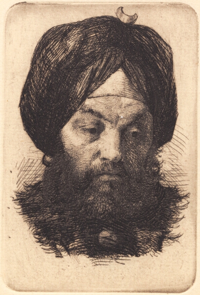 Frans Schwartz, Mand med turban
