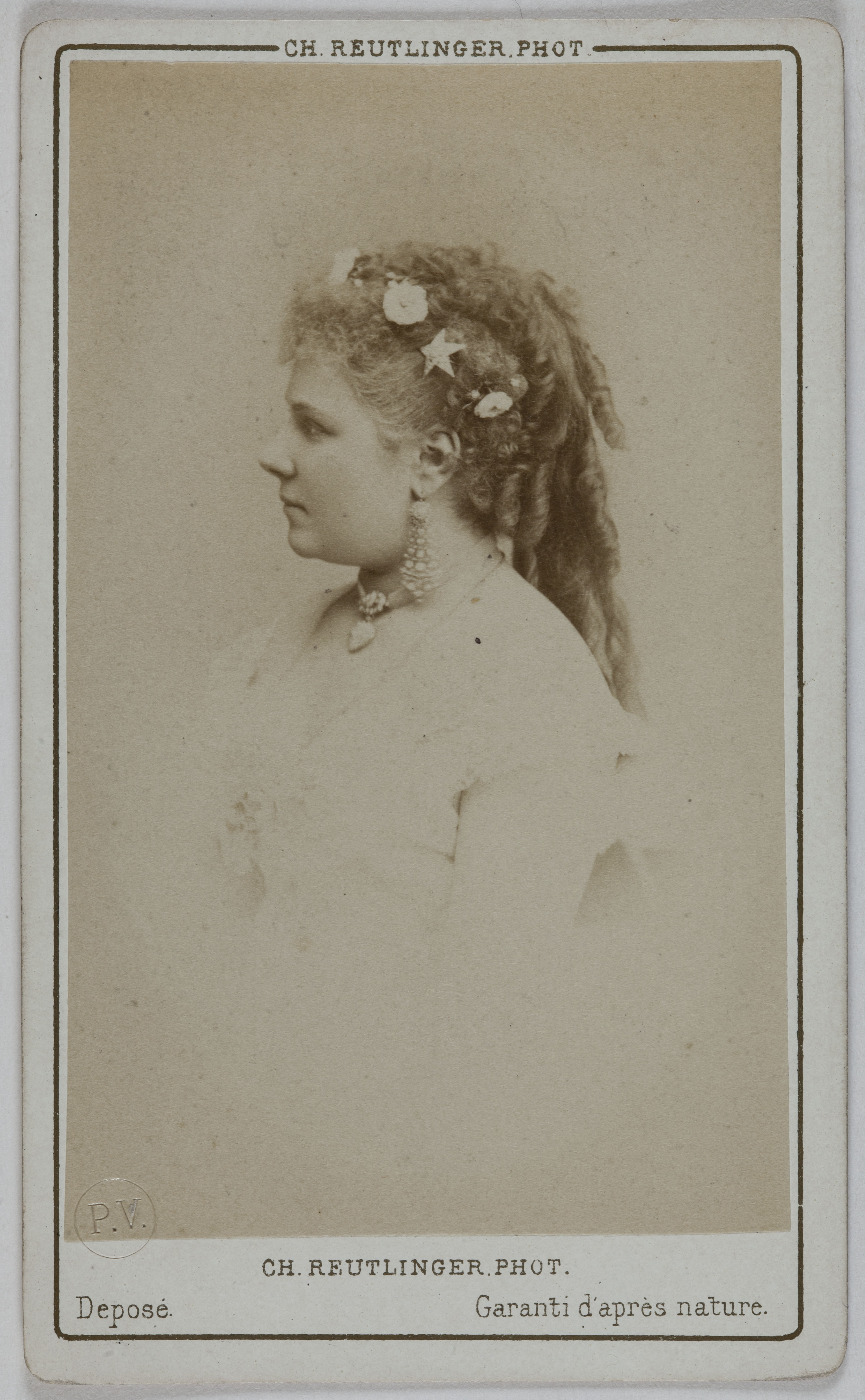 Charles Reutlinger, Portrait de Julia Baron (née Jenny Boudin), (vers 1836- ), (actrice)