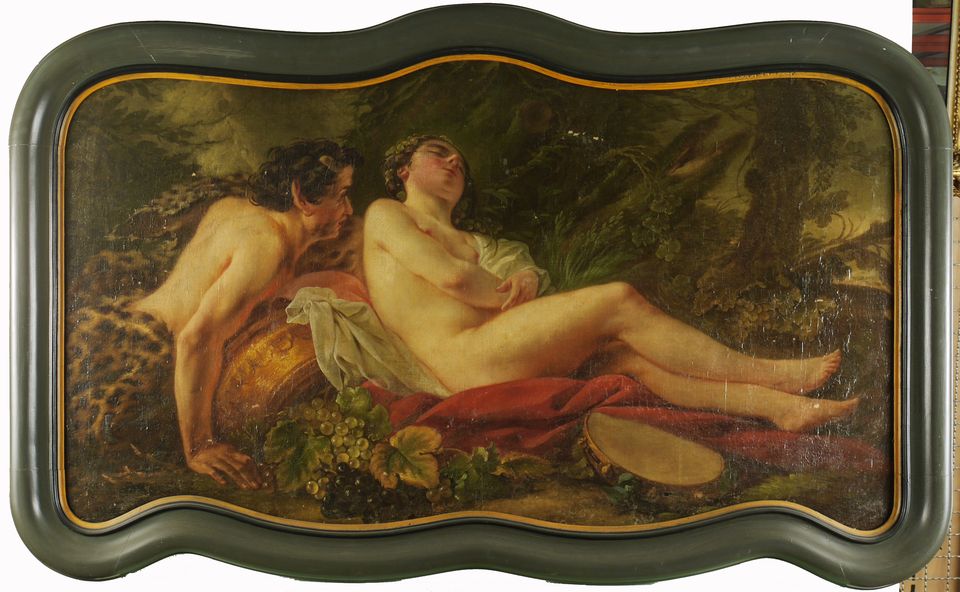 Johann Christian von Mannlich, Faun und Nymphe, Gegenstück zu BS_2175 (Supraporte)