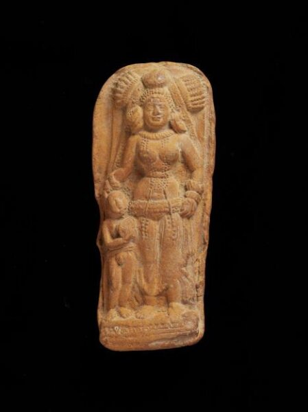 Unknown, Mother goddess with attendant