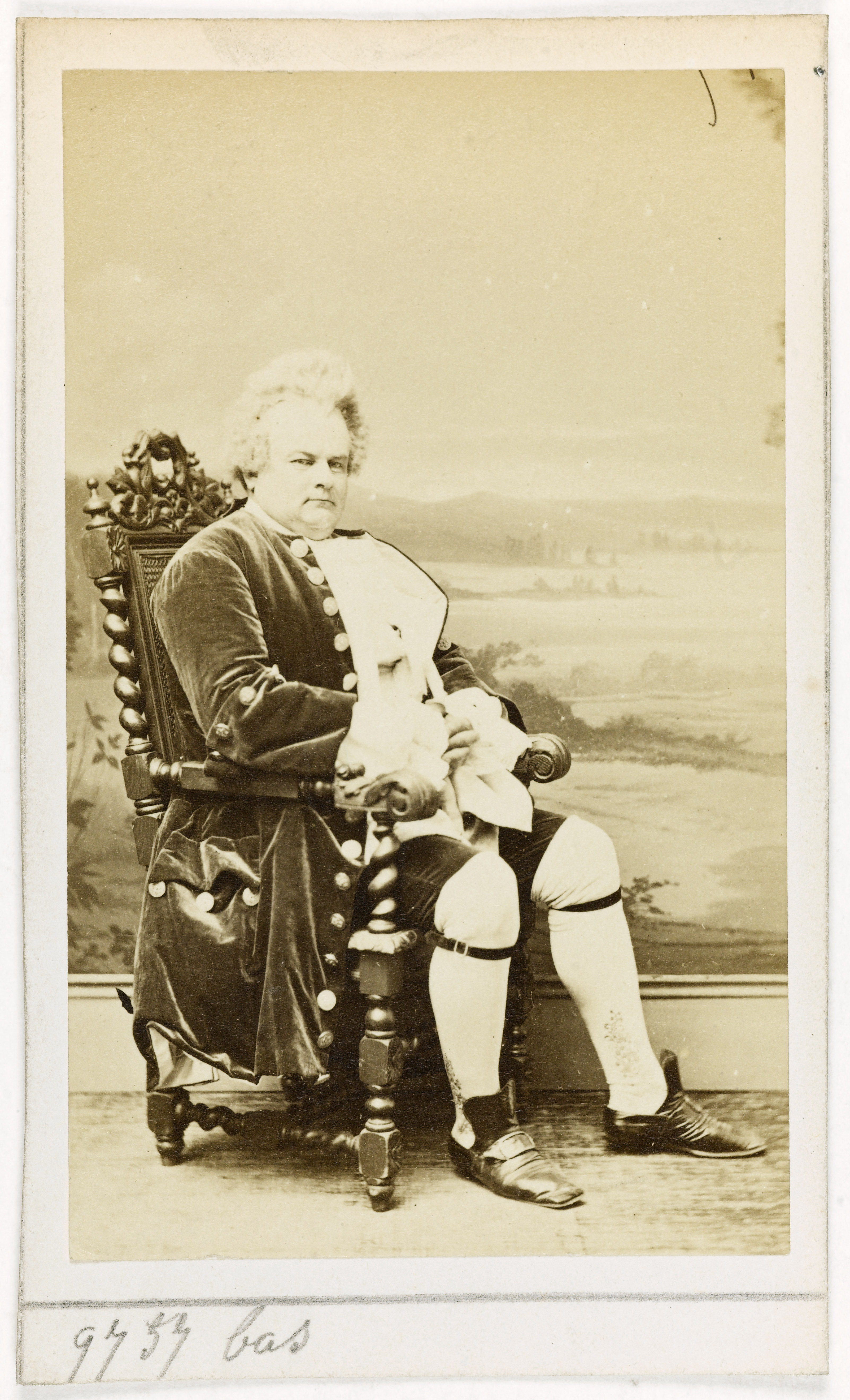 Anonyme, Portrait de Léonard, Alexandre Tissier (18..-1883), acteur, chanteur d'opérette