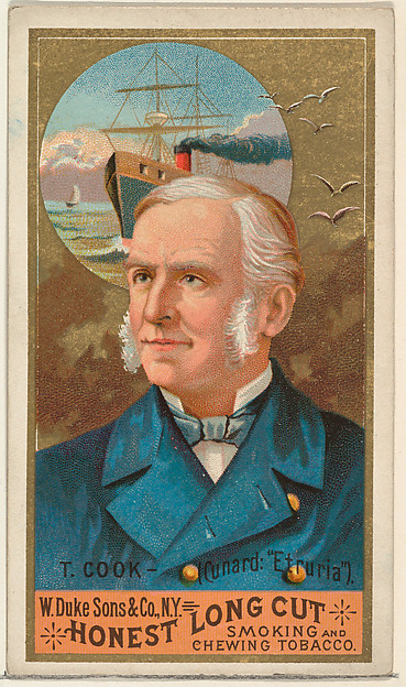 W. Duke, Sons & Co., T. Cook, from the Sea Captains series (N127) issued by Duke Sons & Co. to promote Honest Long Cut Tobacco