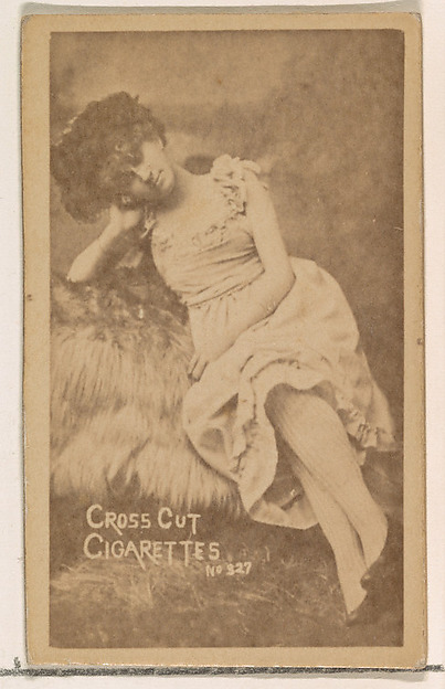 W. Duke, Sons & Co., Card 327, from the Actors and Actresses series (N145-1) issued by Duke Sons & Co. to promote Cross Cut Cigarettes