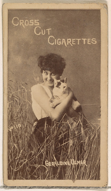 W. Duke, Sons & Co., Card Number 110, Geraldine Ulmer, from the Actors and Actresses series (N145-1) issued by Duke Sons & Co. to promote Cross Cut Cigarettes