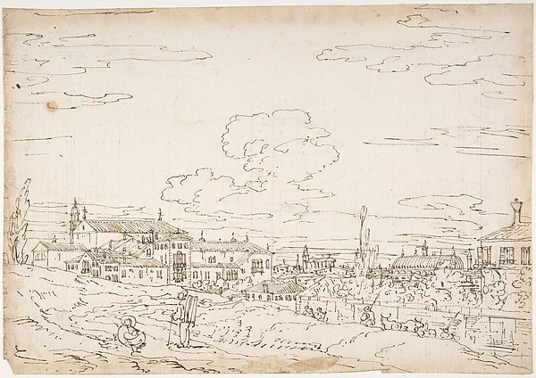 Bernardo Bellotto, Padua from the East, with San Francesco and the Salone