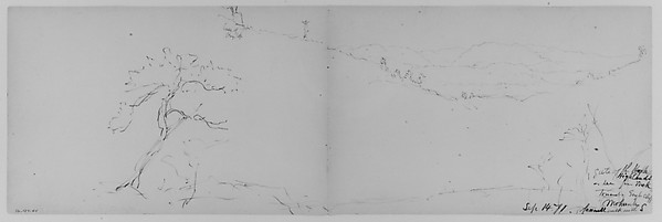 Daniel Huntington, Gate of the Highlands, Mohonk, 1871 (from Sketchbook)