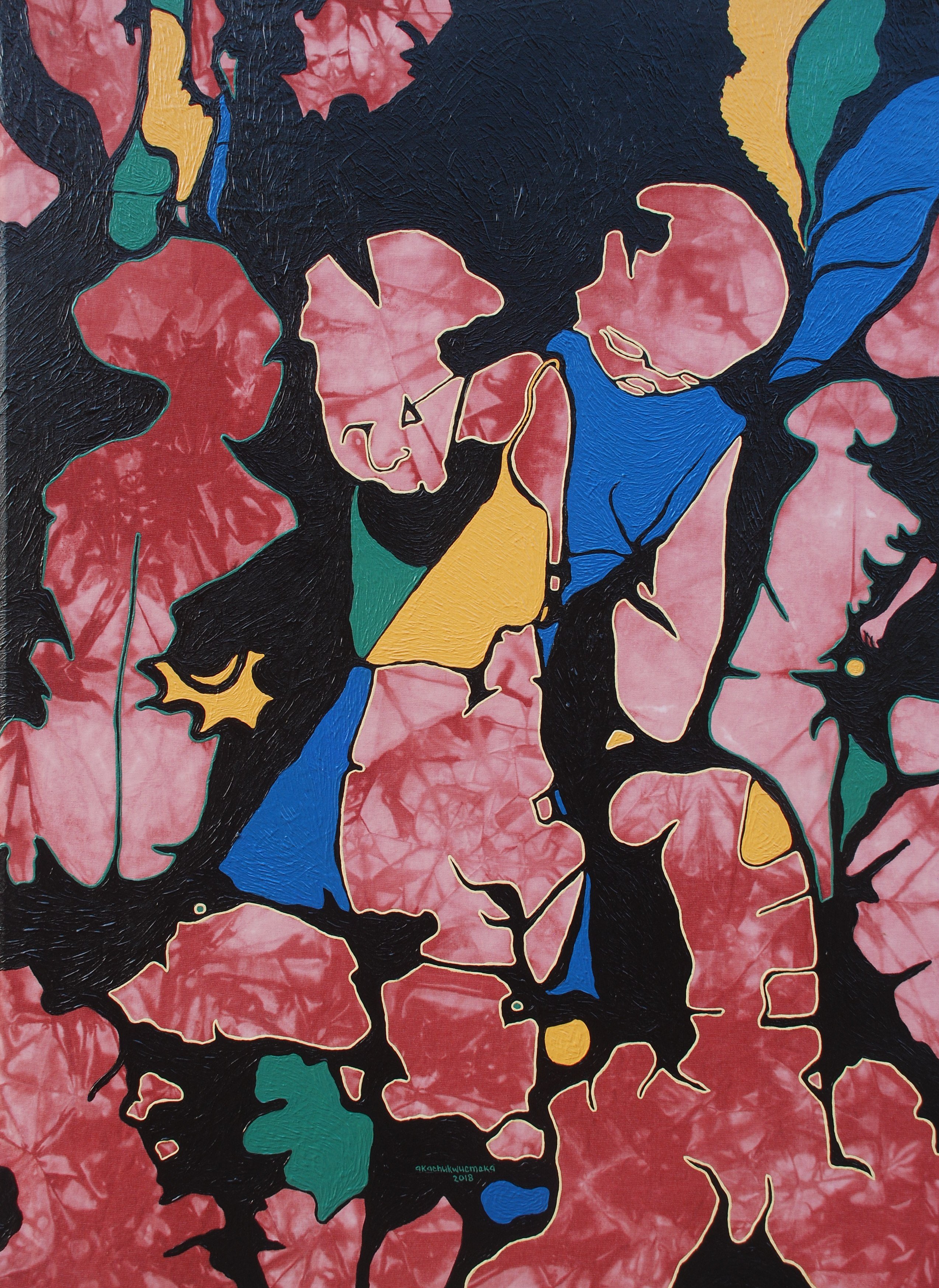 Benjamin Chukwuemeka Akachukwu, Gemälde "Forms From My Sky, no. 60 (the depressed) (Benjamin Chukwuemeka Akachukwu)