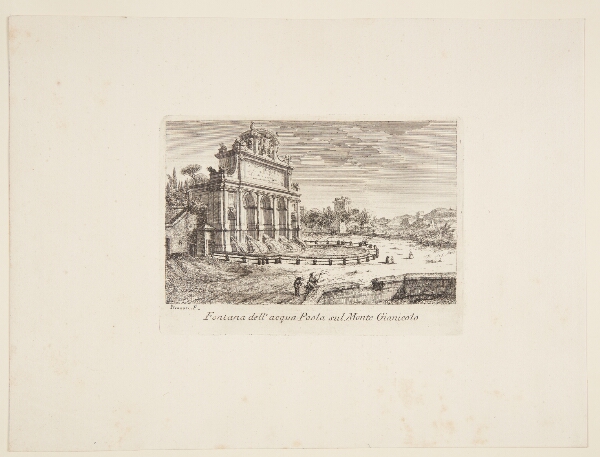 Giovanni Battista Piranesi, Acqua Paoloa-fontænen på bjerget Janiculum