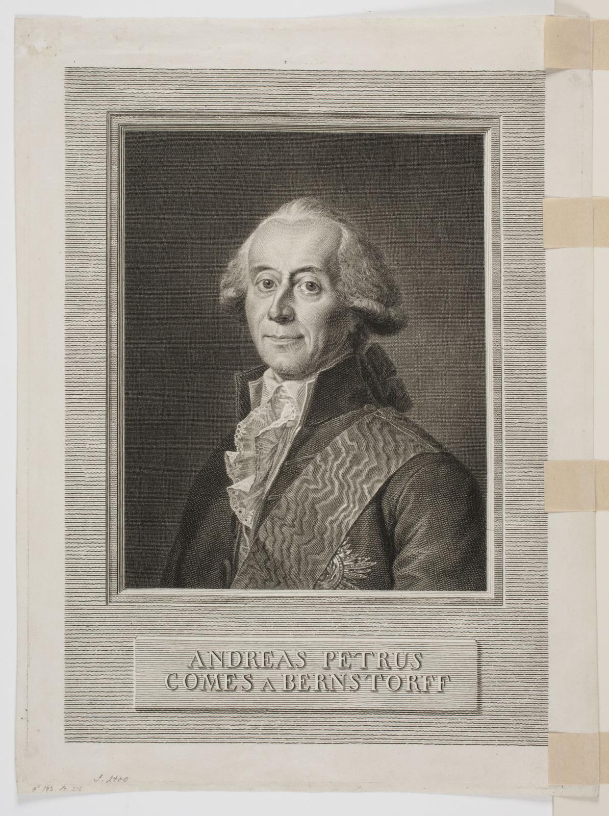 J.F. Clemens, Andreas Petrus Comes a Bernstorff
