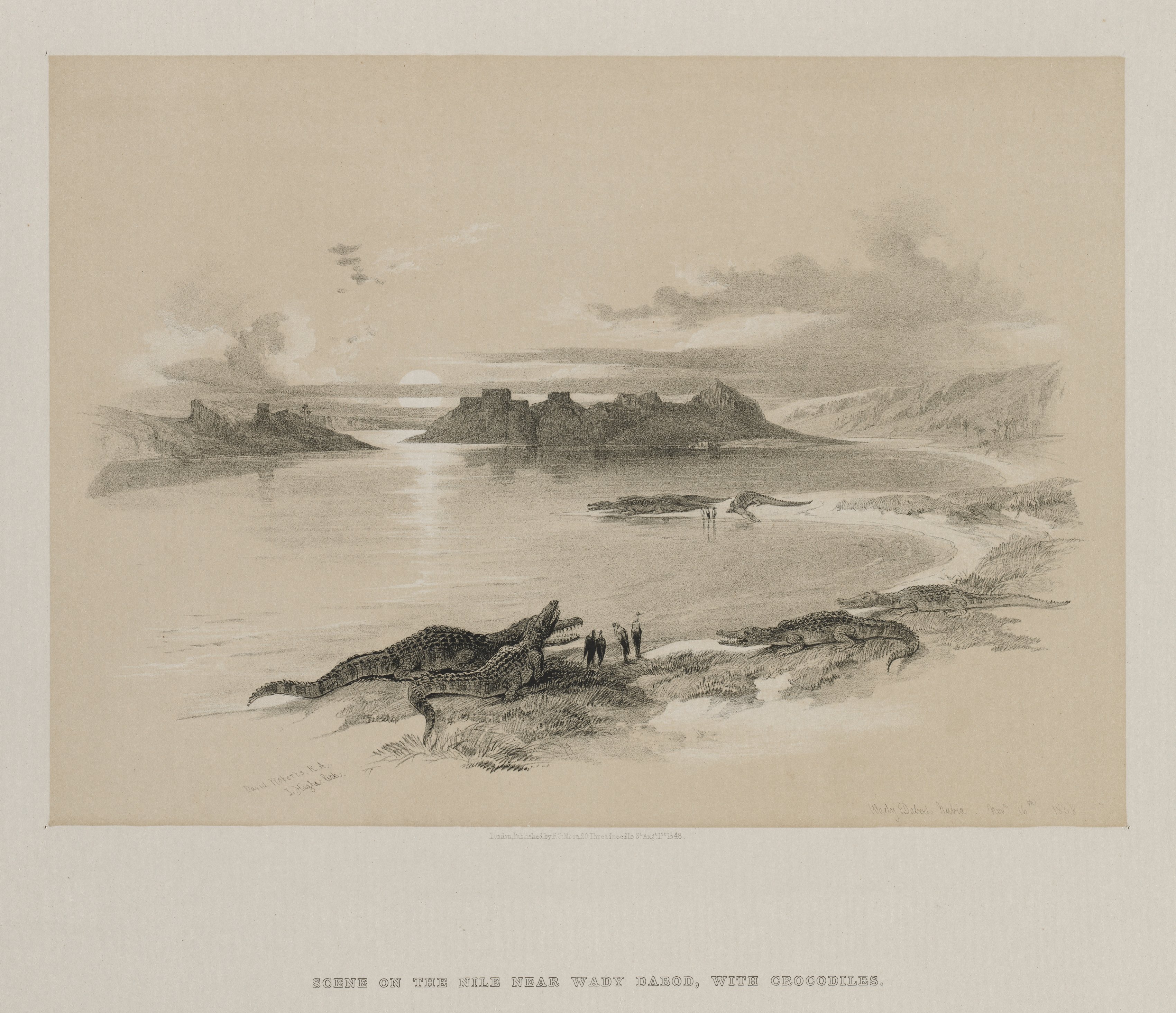 Louis Haghe, Egypt and Nubia, Volume II: Wady Dabod, Nubia