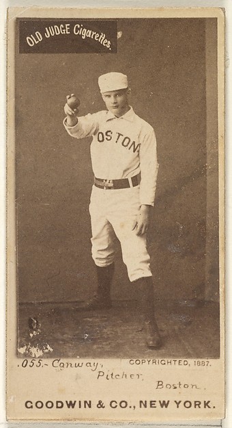 Goodwin & Company, Conway, Pitcher, Boston, from the Old Judge series (N172) for Old Judge Cigarettes