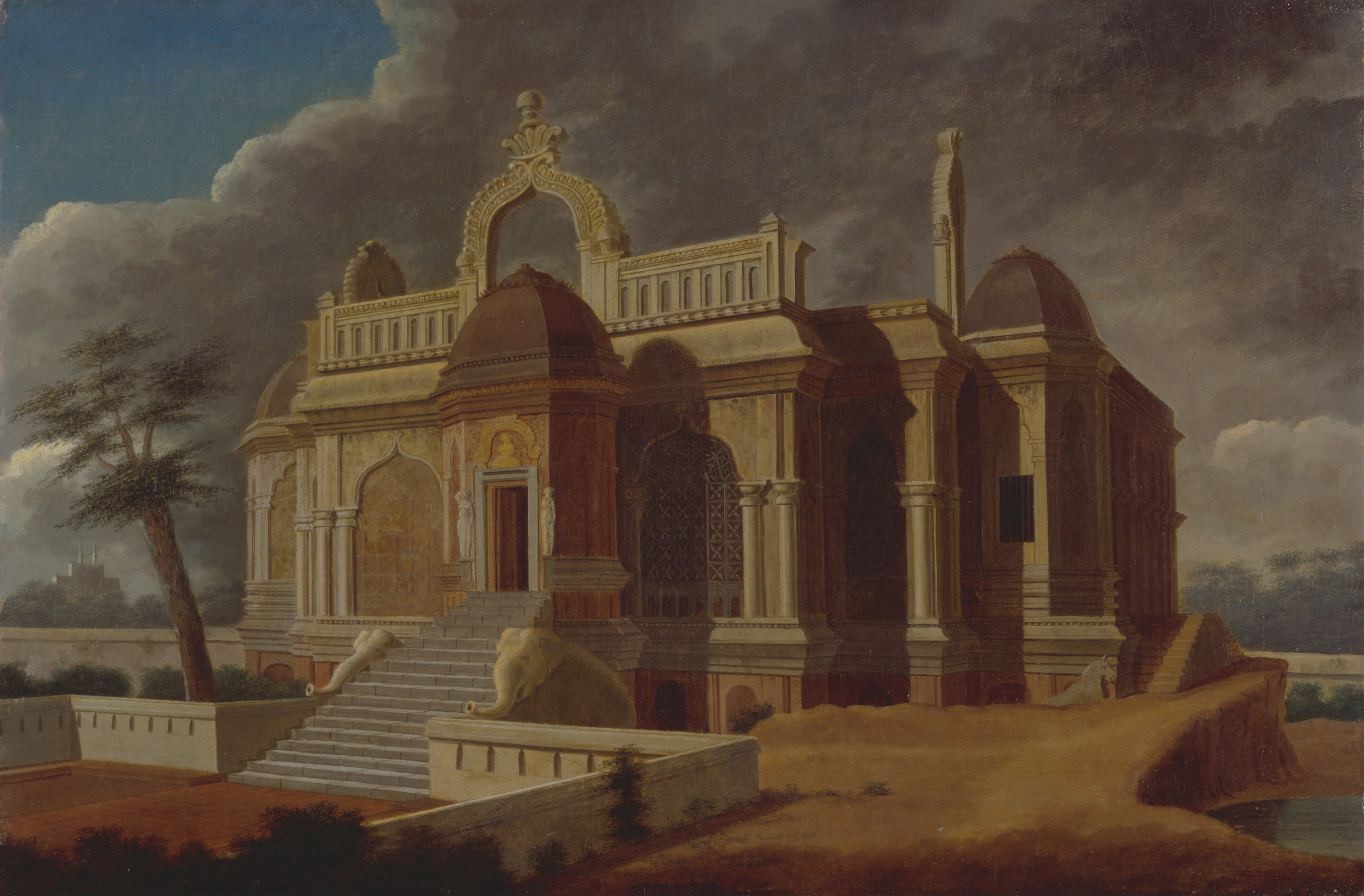 Francis Swain Ward, Mausoleum with Stone Elephant