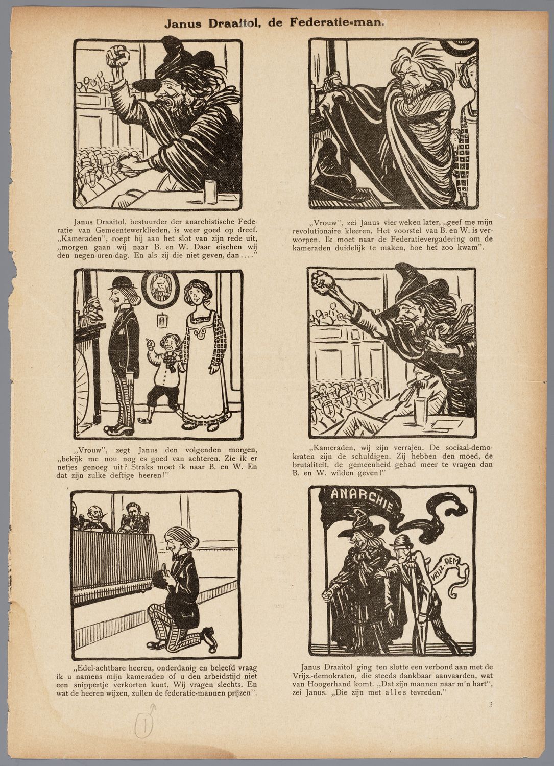 Hahn, Albert,draughtsman., Janus Draaitol de Federatie-man