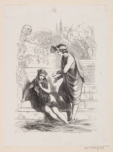 H.P. Hansen, Illustration til "Den lille Havfrue" i H.C. Andersen, "Eventyr og Historier", Bind 1