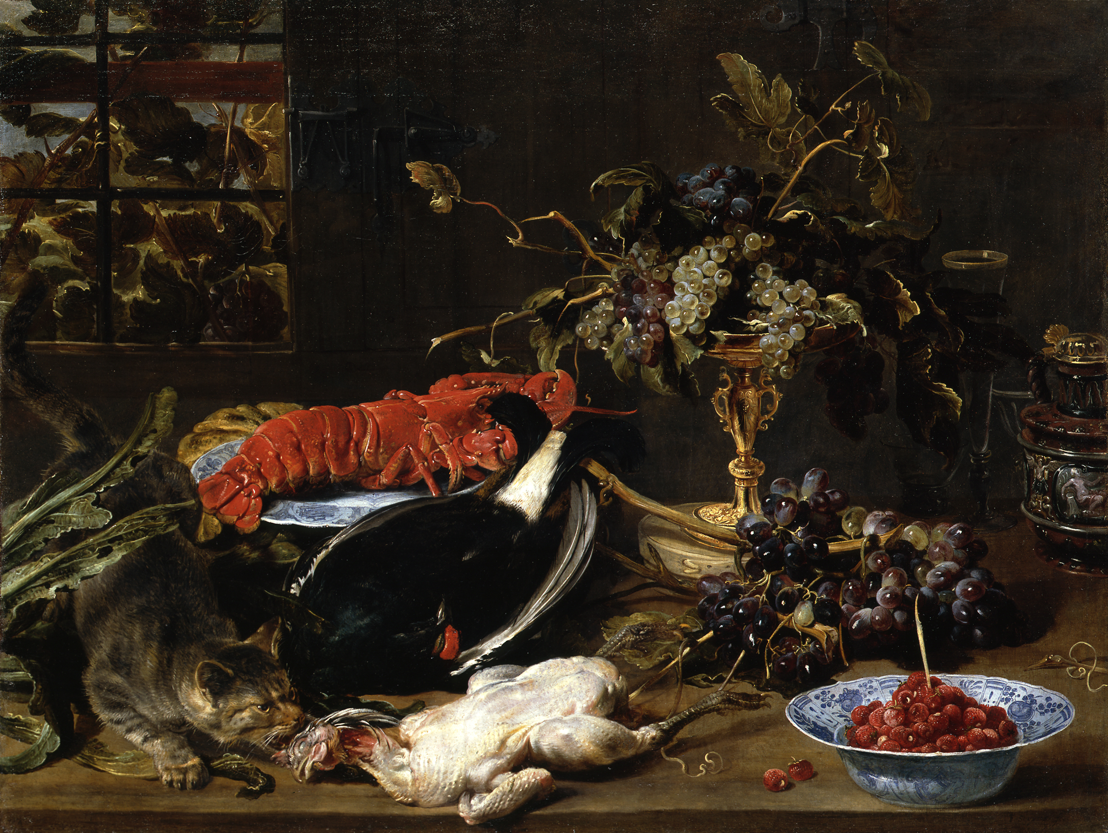 Frans Snyders, Still Life with Lobster and Fruits
