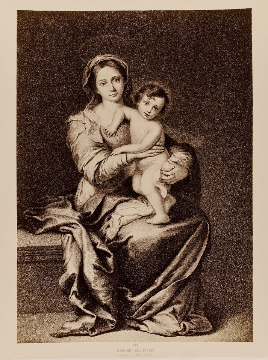 Giacomo Brogi, Madonna col Figlio, Murillo - Pitti, Firenze