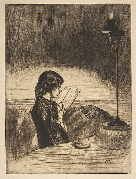 James McNeill Whistler, Reading by Lamplight