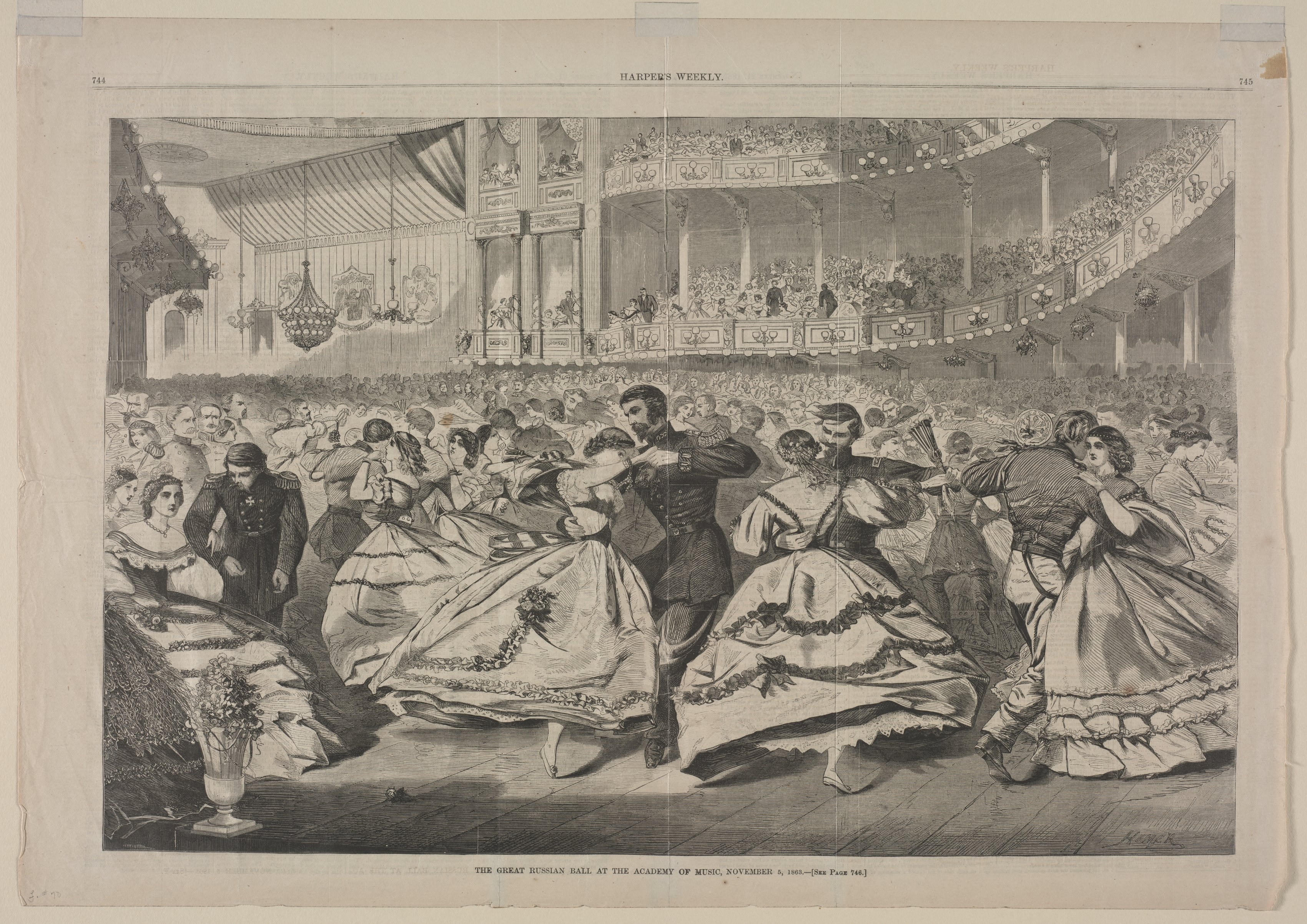 Winslow Homer, The Great Russian Ball at the Academy of Music, November 5, 1863