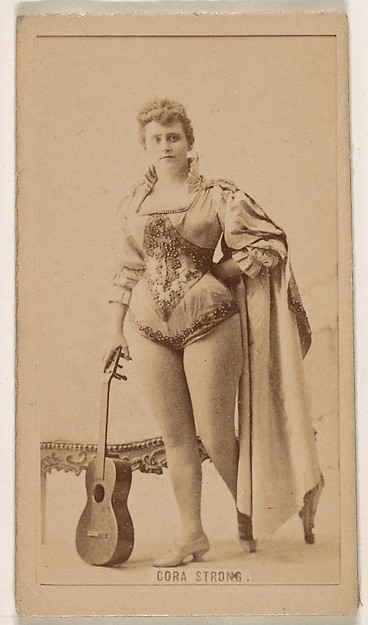 Kinney Brothers Tobacco Company, Cora Strong, from the Actresses series (N245) issued by Kinney Brothers to promote Sweet Caporal Cigarettes
