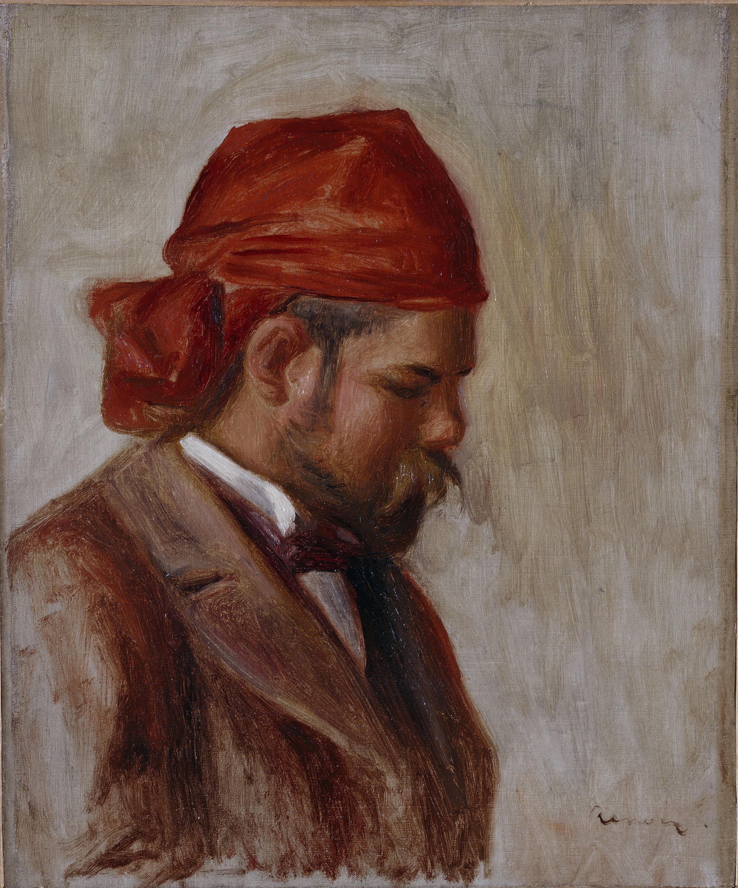 Auguste Renoir, Portrait d'Ambroise Vollard au foulard rouge