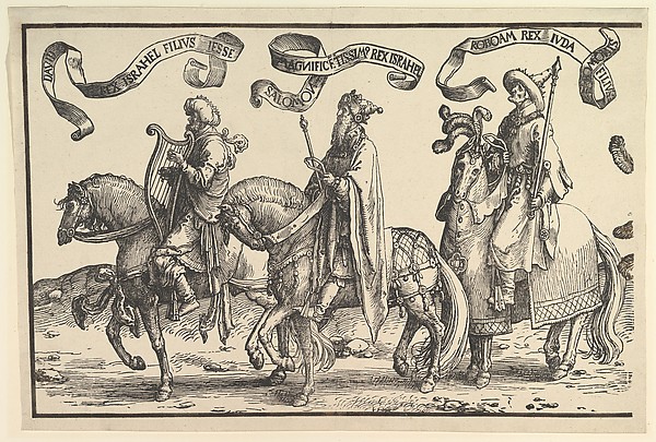 Lucas van Leyden, David, Solomon, Rehoboam, from The Twelve Kings of Israel