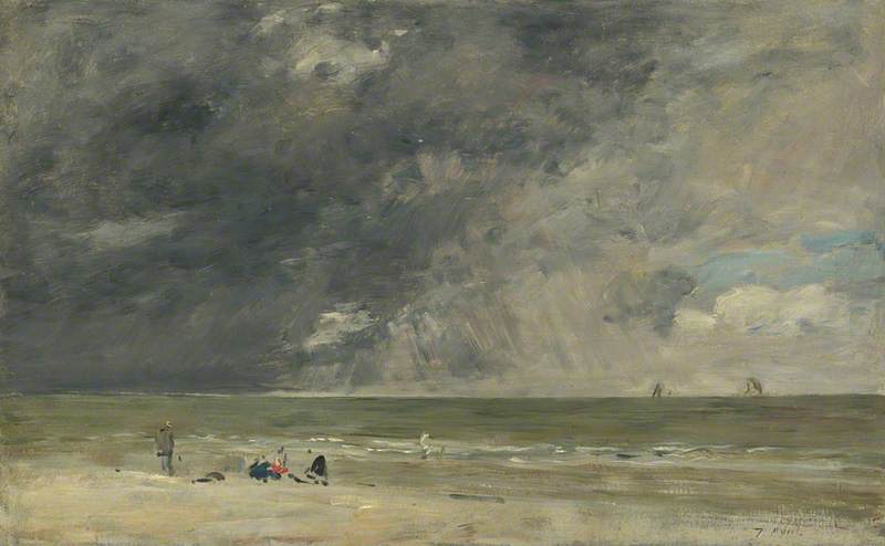 Eugène Louis Boudin, Beach at Trouville