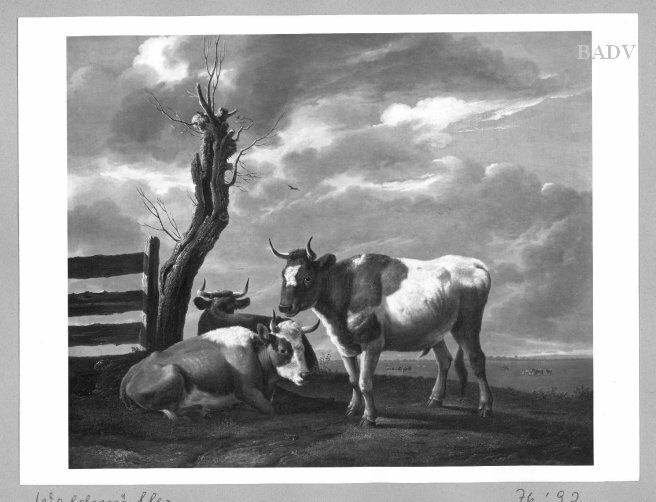 Ferdinand Georg Waldmüller, Cows in a meadow