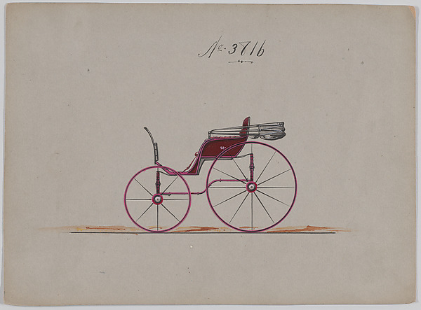 Brewster & Co., Design for Pony Phaeton, no. 3816