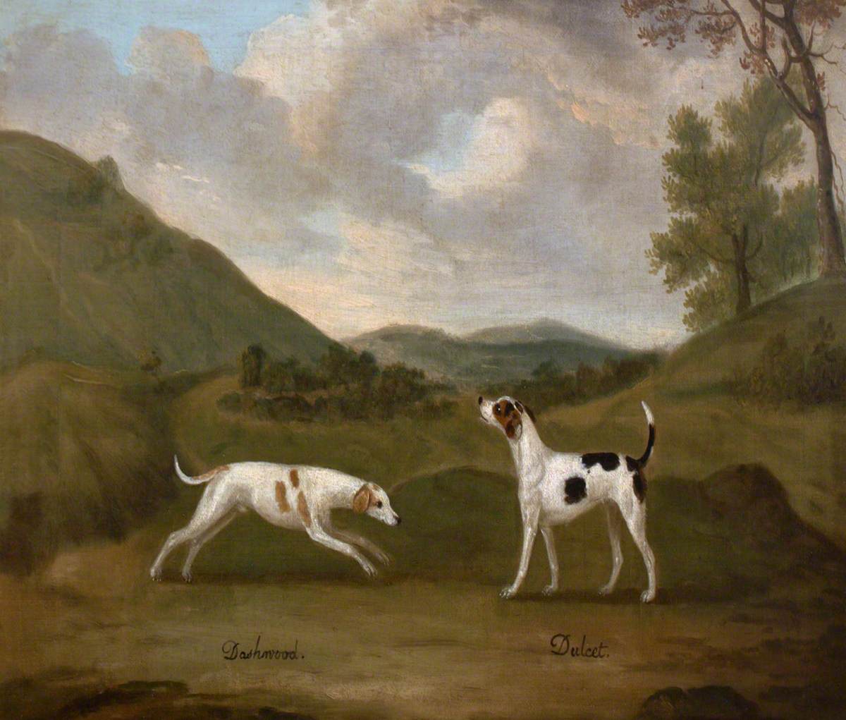 Francis Sartorius, Late Compton's 'Dashwood' and 'Dulcet', a Pair of Hounds
