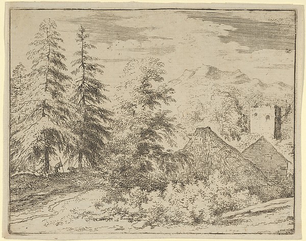 Allart van Everdingen, The Man between the Two Fir Trees