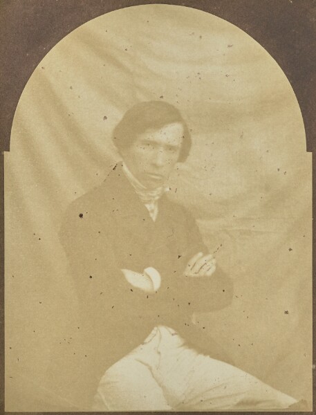 Hippolyte Bayard, [Portrait of a Seated Man with Arms Crossed]