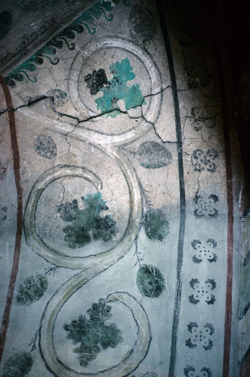 Rune Hammarling, Kalkmålning i Viksta kyrka, Viksta socken, Uppland 1986