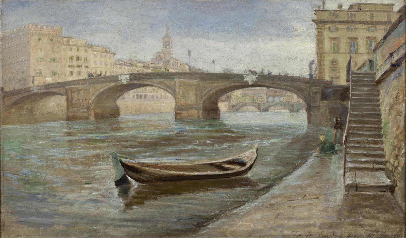 Theodor Philipsen, Gråvejrsdag i Florents ved Ponte S. Trinita