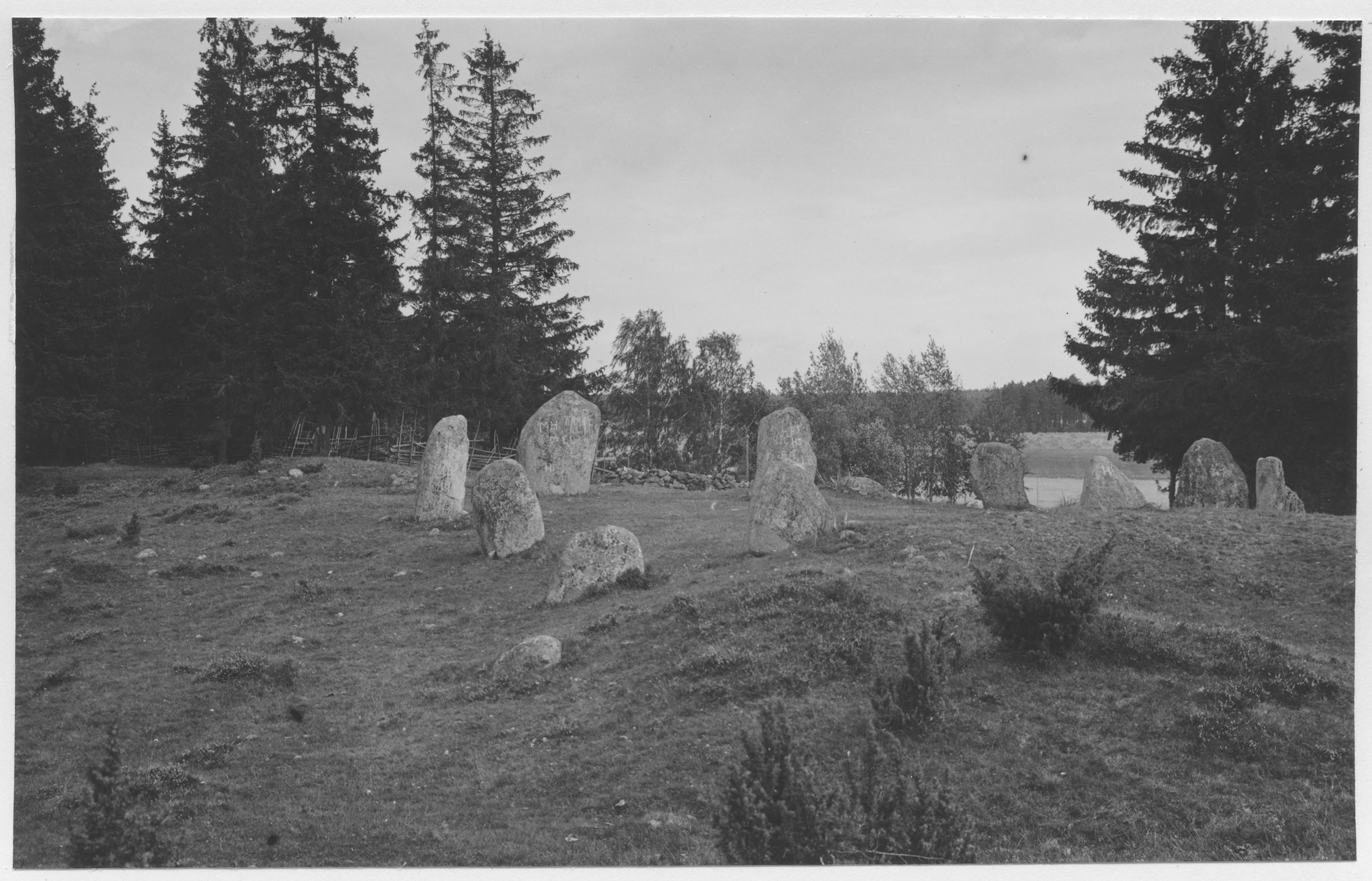 Mårten Sjöbeck, Hjortsberga, stensättningar