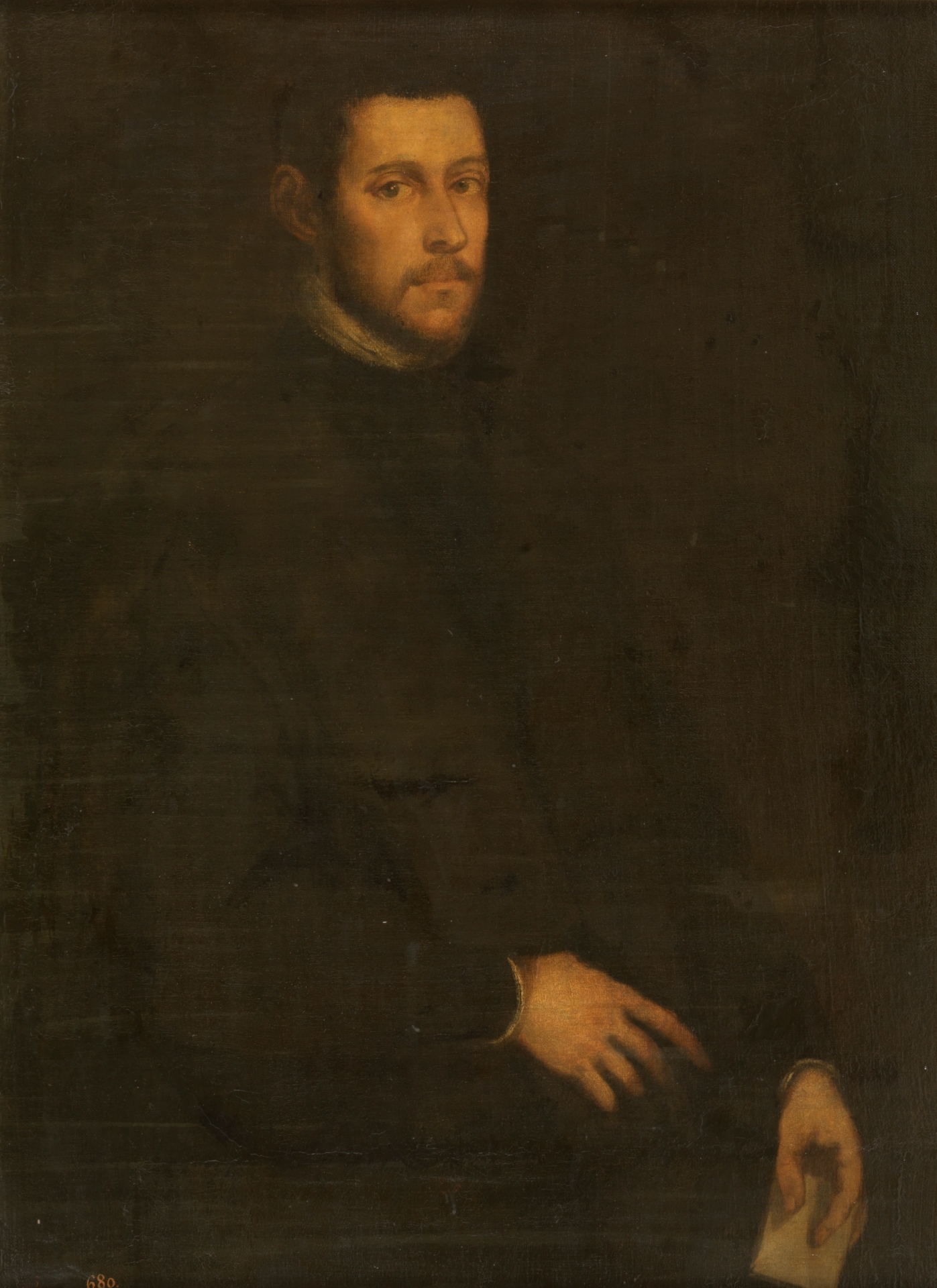 Paris Bordone, Self-portrait (?)