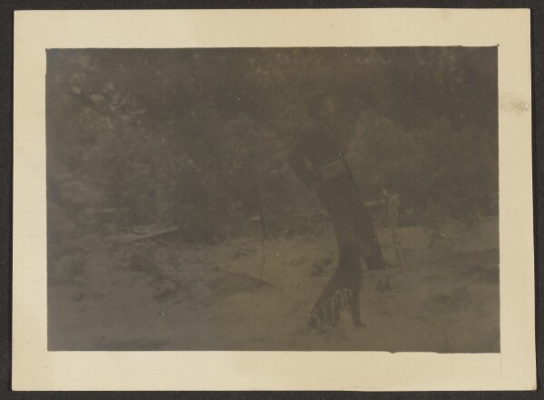 Louis Fleckenstein, [Figure and Dog]