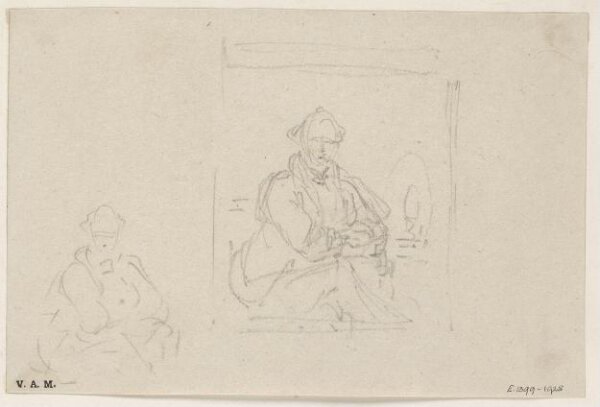 George Chinnery, Two sketches  for a portrait