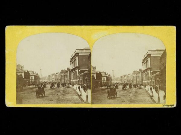 Unknown, Stereoscopic photograph of Parliament Street, looking towards Trafalgar Square