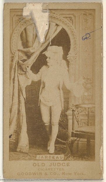 Goodwin & Company, Jarbeau, from the Actors and Actresses series (N171) for Old Judge Cigarettes