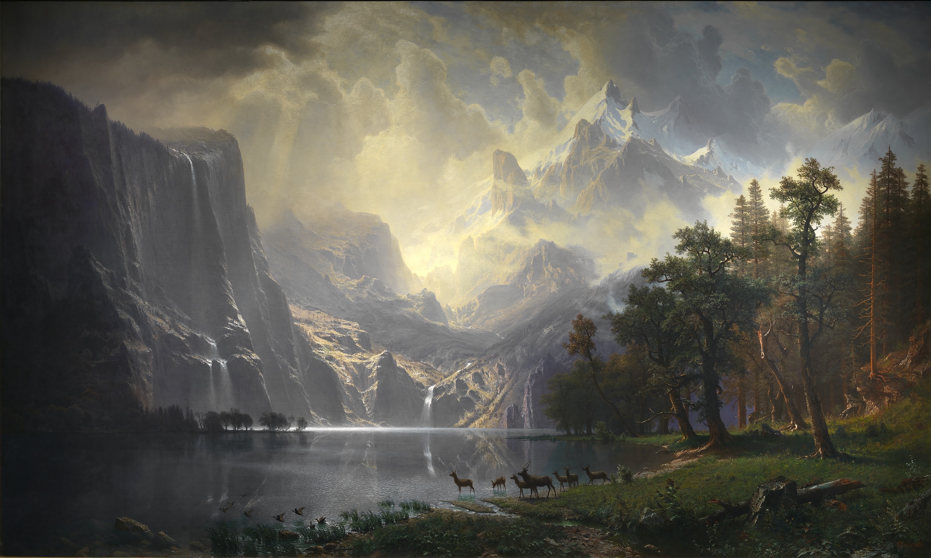 Albert Bierstadt, Among the Sierra Nevada, California